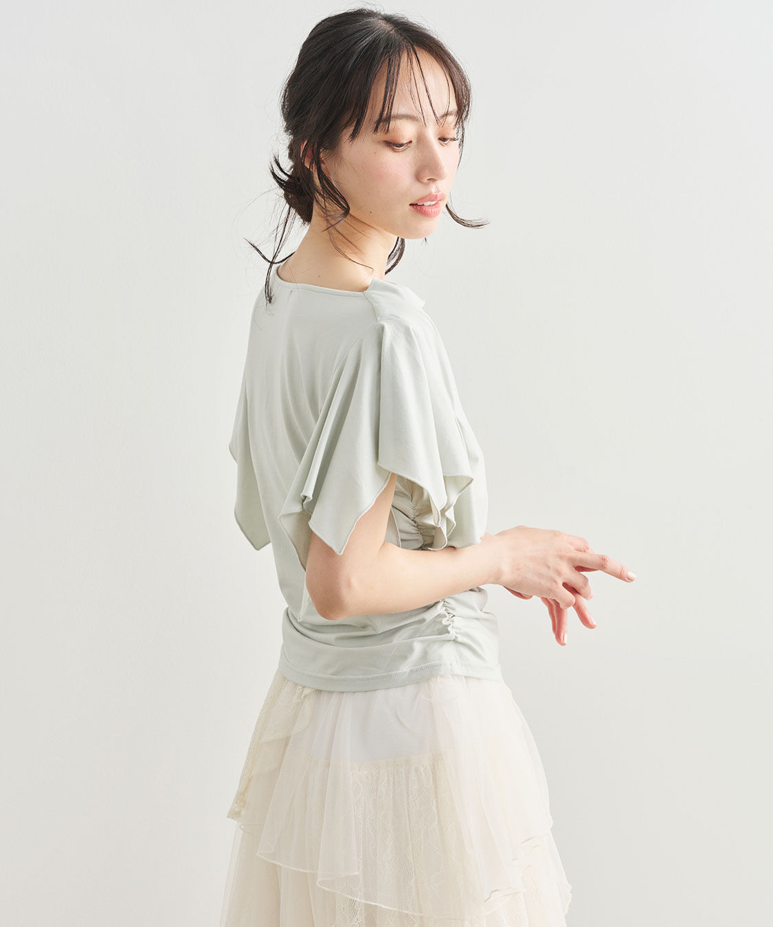 COCO DEAL「ハンカチーフスリーブトップス」|Tシャツ・カットソー|