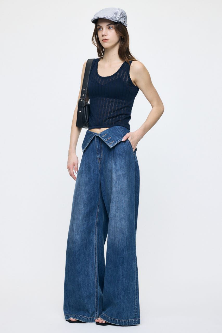 MOUSSY「EYELET KNIT タンク」|タンクトップ|