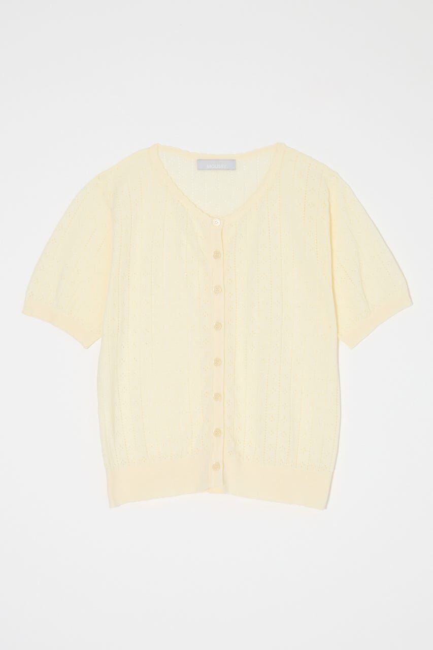MOUSSY「EYELET KNIT カーディガン」|ニット・セーター|