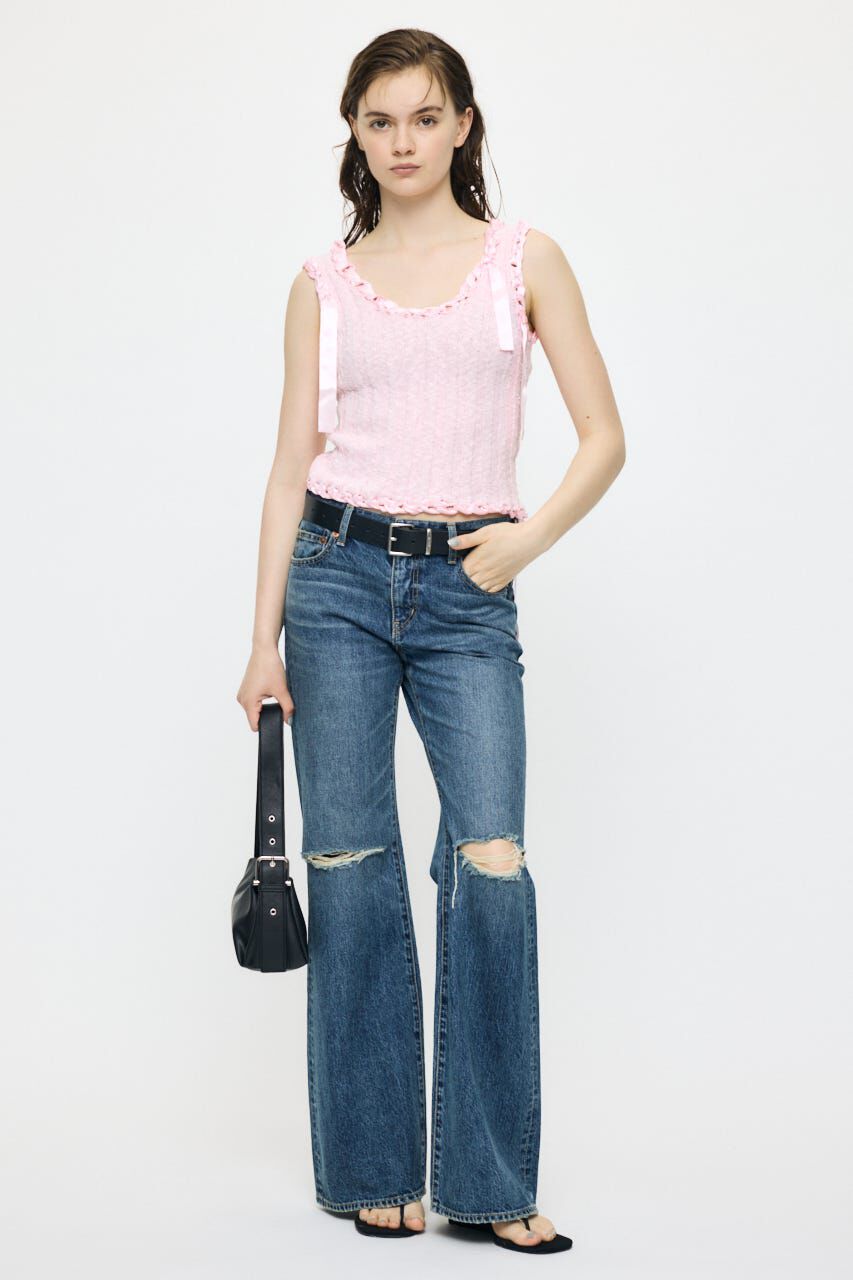 MOUSSY「BRAID KNIT タンク」|タンクトップ|