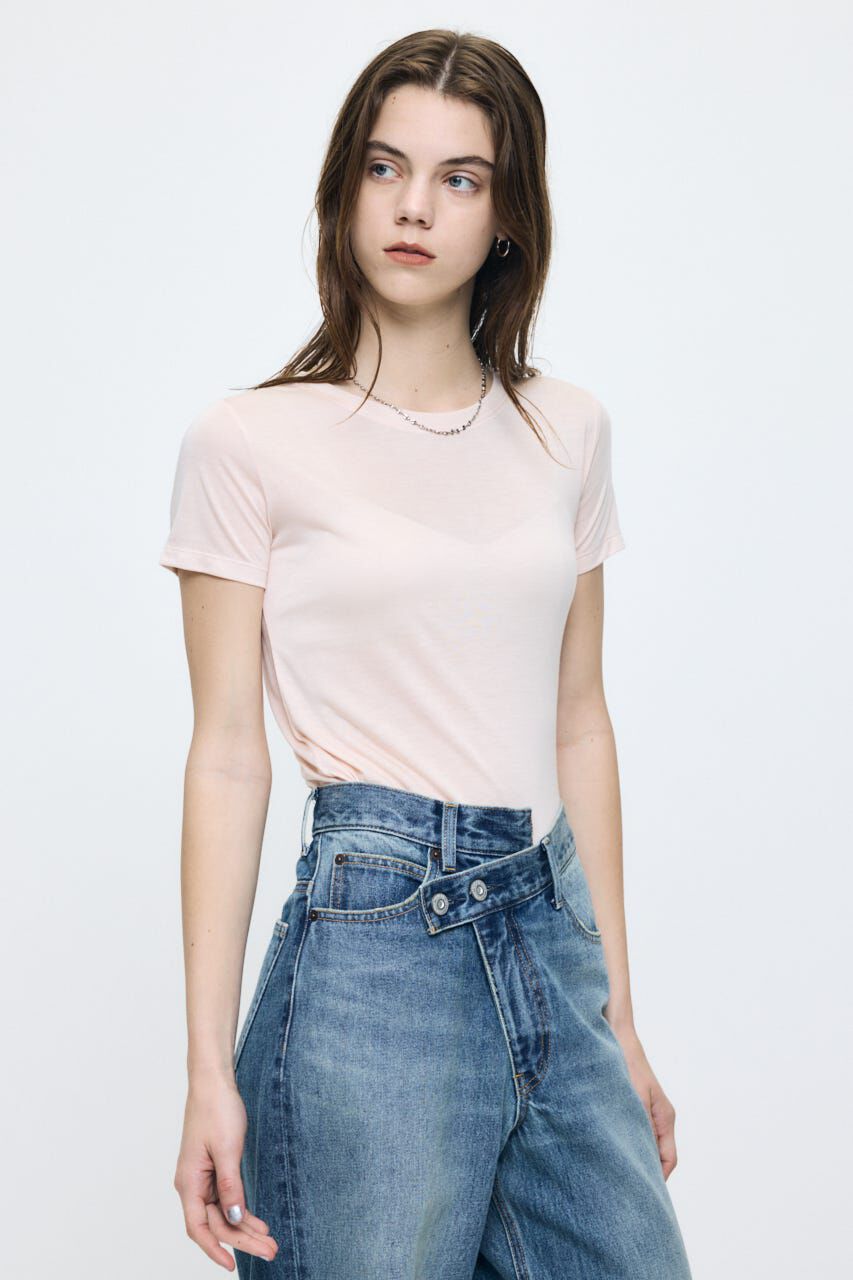 MOUSSY「SHEER BASIC TEE」|Tシャツ・カットソー|
