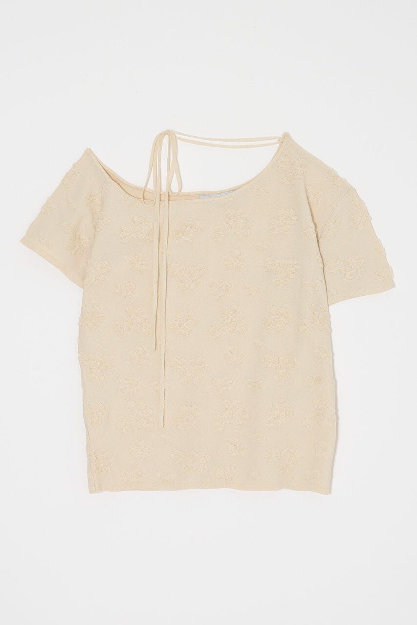 MOUSSY「FLORAL JACQUARD CUT トップス」|Tシャツ・カットソー|