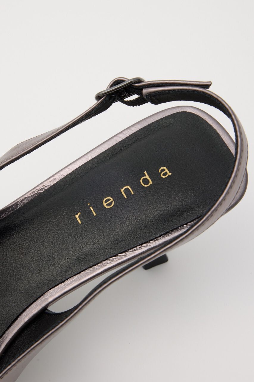 rienda「リボンデザインローヒールミュール」|サンダル|
