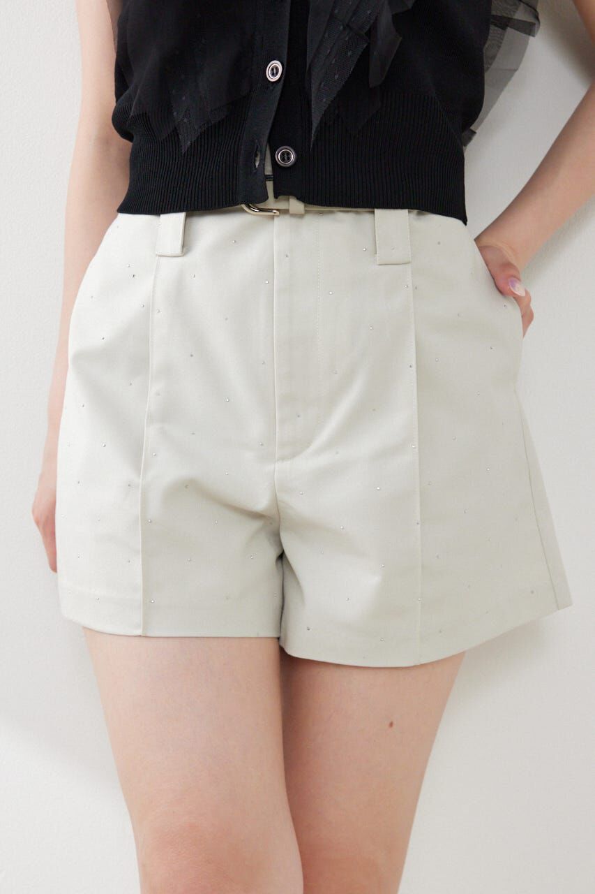 rienda「ベルト付きピンタックショートパンツ」|その他|