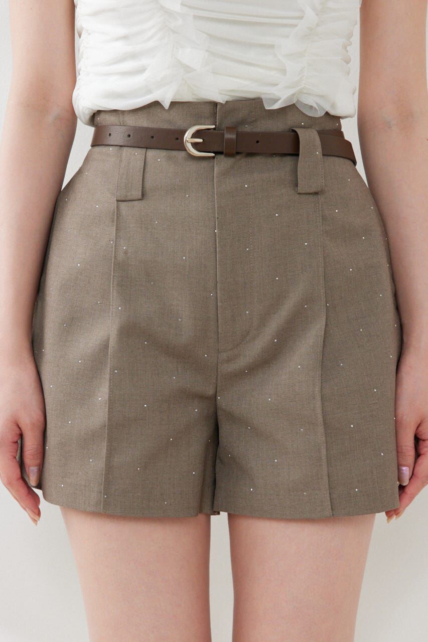 rienda「ベルト付きピンタックショートパンツ」|その他|