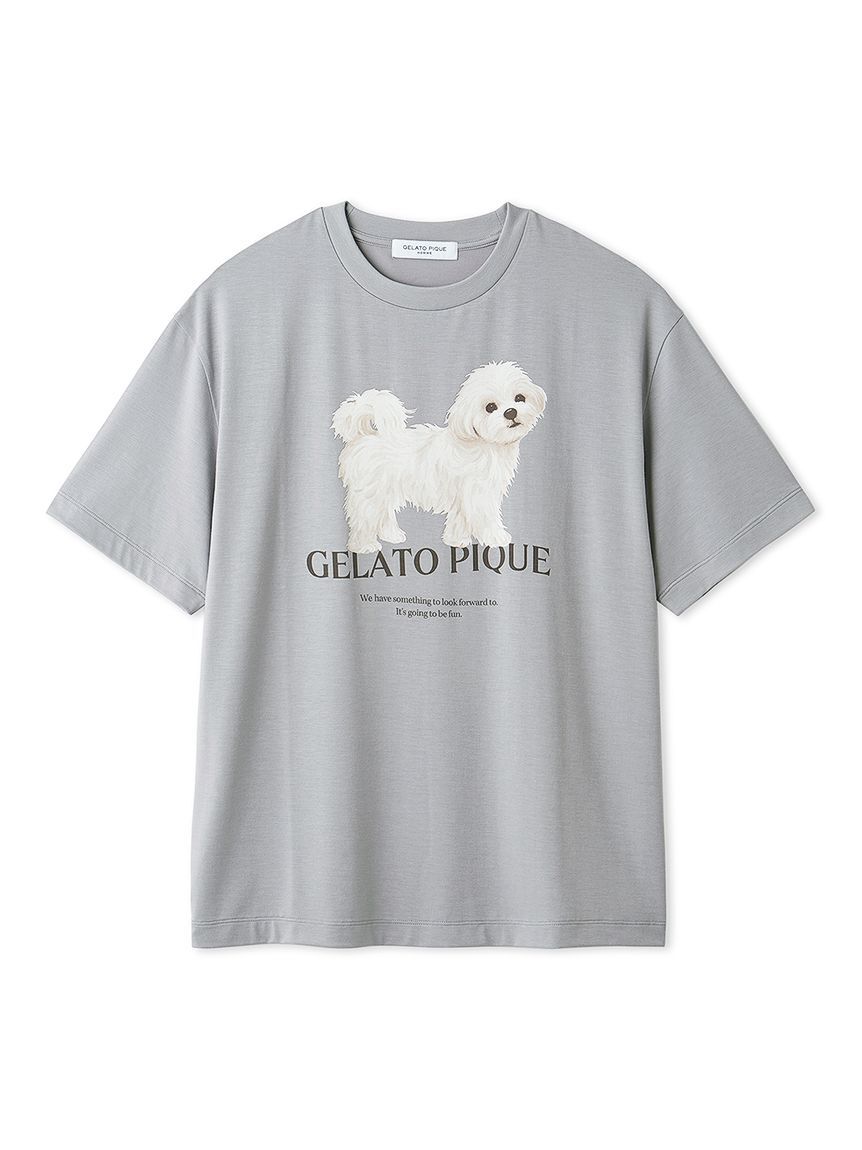 GELATO PIQUE HOMME「【HOMME】お散歩ドッグワンポイントTシャツ」|ルームウェア|