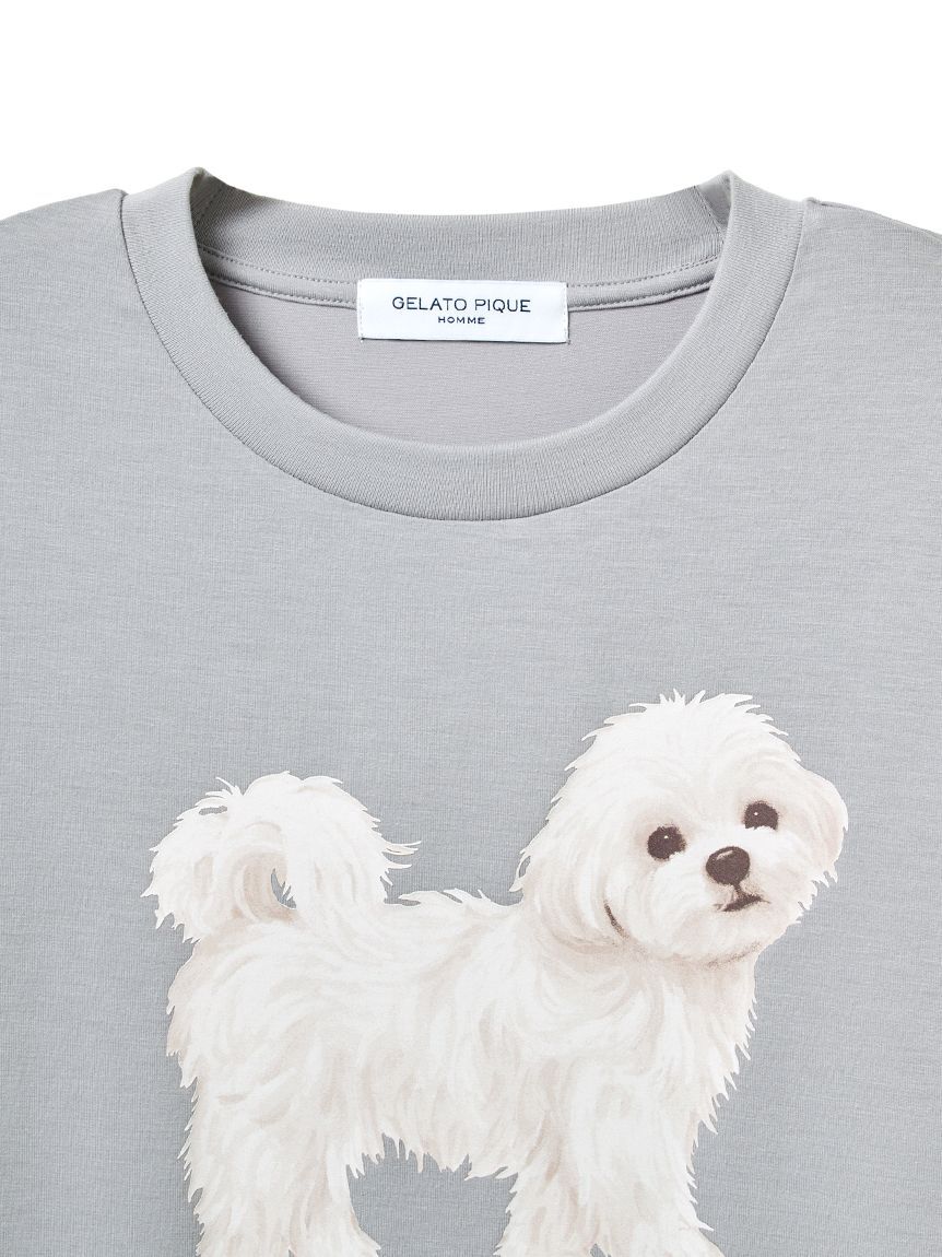 GELATO PIQUE HOMME「【HOMME】お散歩ドッグワンポイントTシャツ」|ルームウェア|