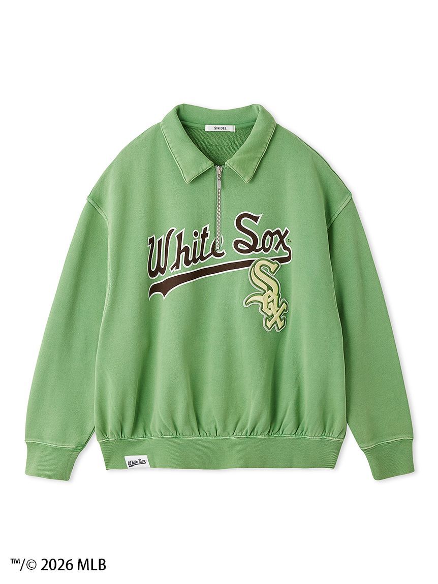 SNIDEL「【MLB】Sustainableハーフジップスウェット」|スウェット・ジャージ|