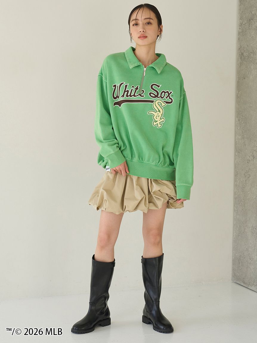 SNIDEL「【MLB】Sustainableハーフジップスウェット」|スウェット・ジャージ|