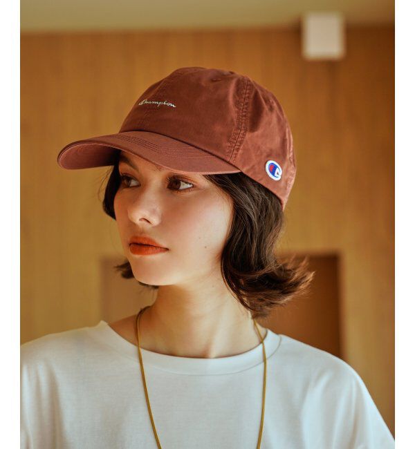 ikka「Champion チャンピオン ロゴ刺繍キャップ」|その他|テラコッタ