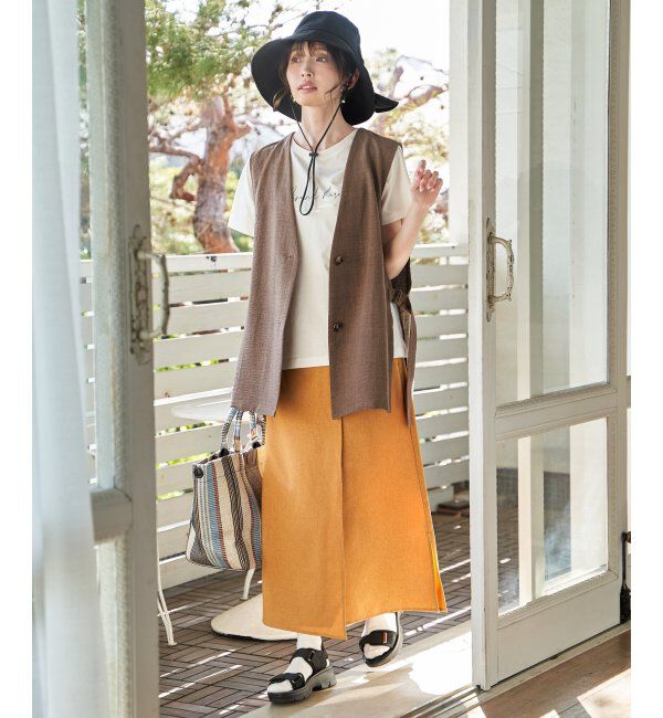 ikka「洗えるUVツバ広リボンハット」|その他|