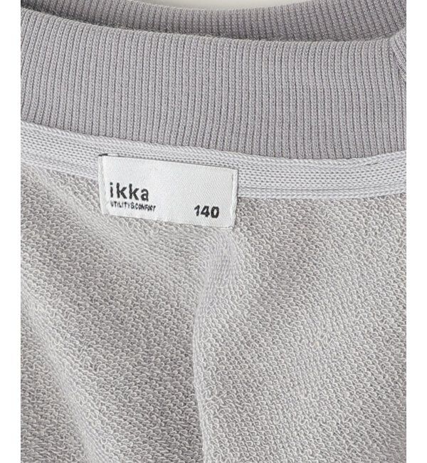 ikka kids「袖ファー花モチーフ付裏毛プルオーバー（120~160cm）」|Tシャツ・カットソー|