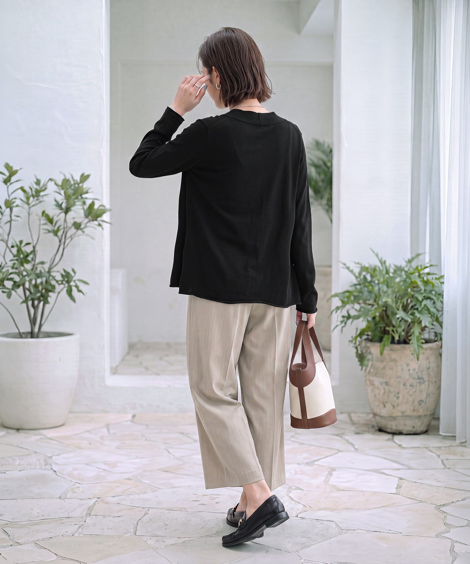 STYLE DELI「薄手なヌケ感とろみニットカーデセット」|Tシャツ・カットソー|