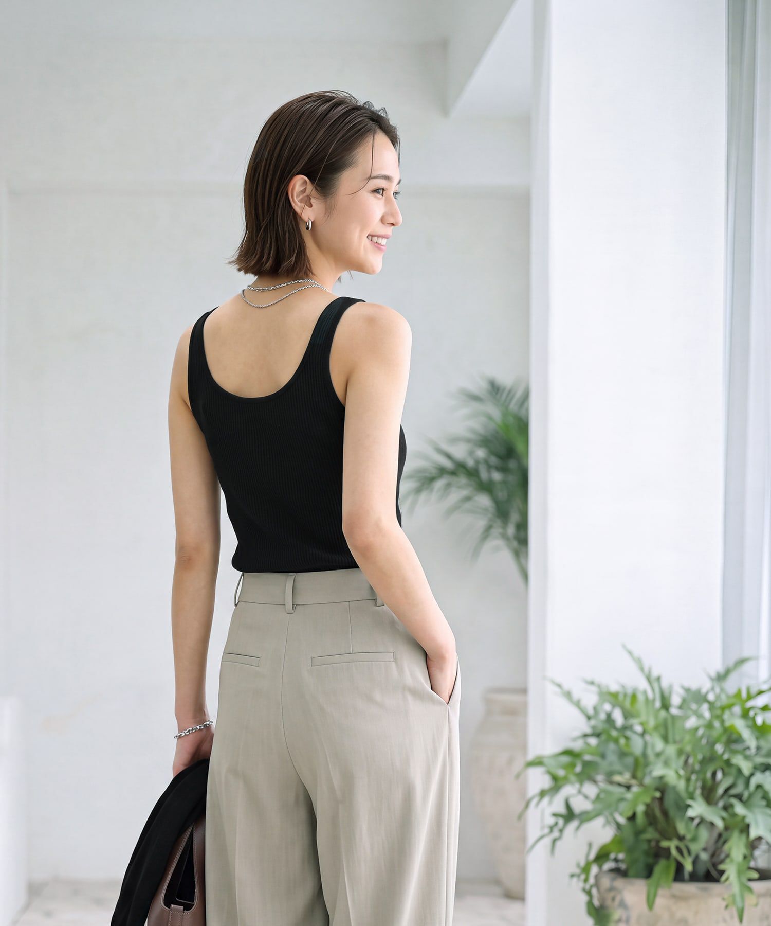 STYLE DELI「薄手なヌケ感とろみニットカーデセット」|Tシャツ・カットソー|