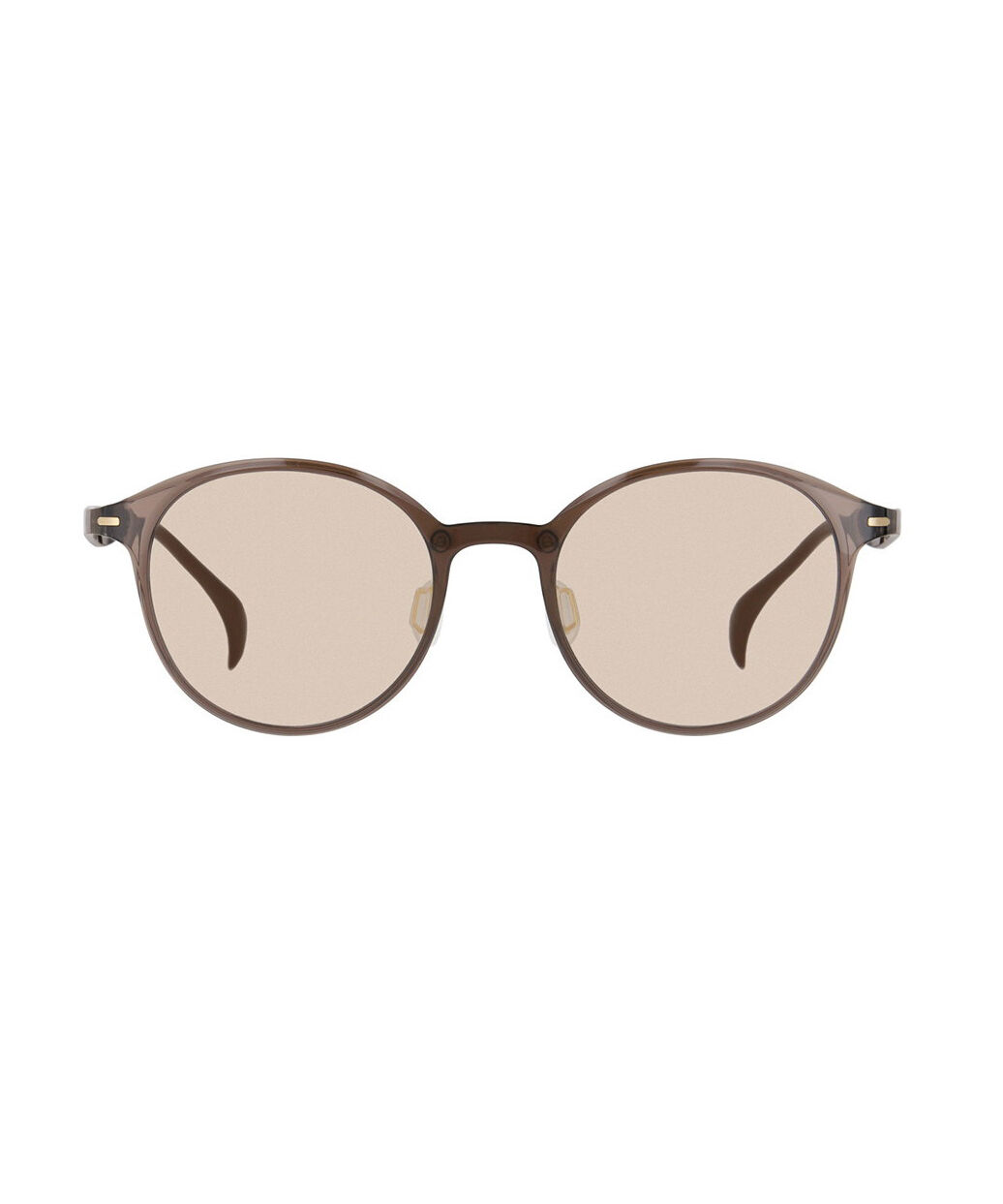  「Zoff | UNITED ARROWS ボストン型 サングラス クリアフレーム 軽量 UVカット ユナイテッドアローズ」|サングラス|