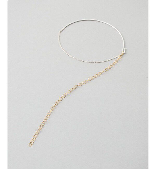 Jouete「[スカーフチョーカー] バブルチェーン コンビカラー」|ネックレス|