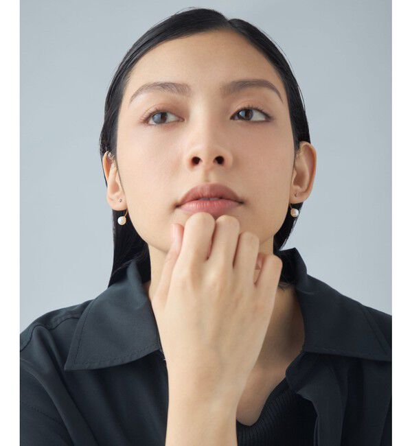 Jouete「[アークピアス] ロンドンブルートパーズ&times;パール」|ピアス|