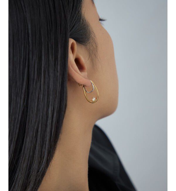 Jouete「[ダブルピアス] パール コンビカラー」|ピアス|