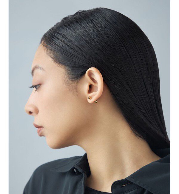 Jouete「[バックキャッチピアス] ジルコニア チューブ」|ピアス|