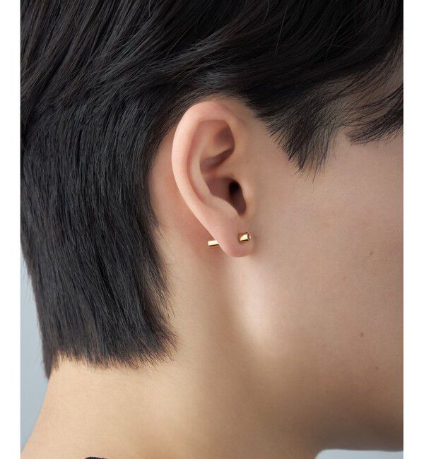 Jouete「[バックキャッチピアス] ジルコニア チューブ」|ピアス|