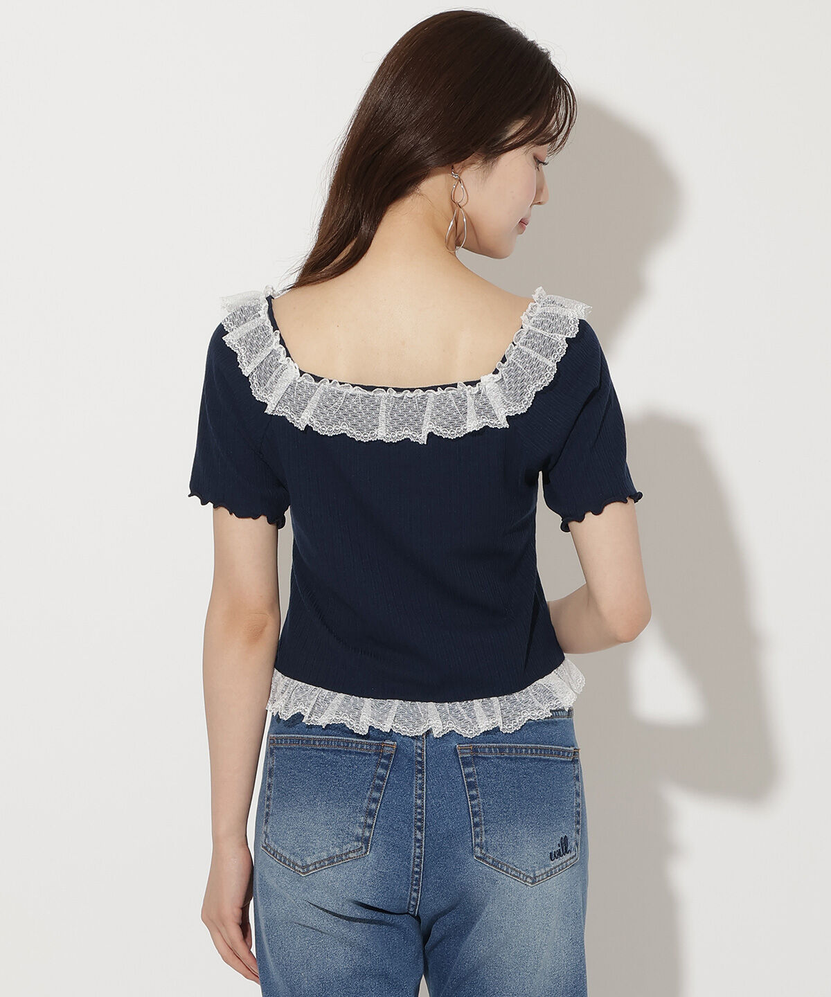 WILLSELECTION「レースフリルカットトップス」|Tシャツ・カットソー|