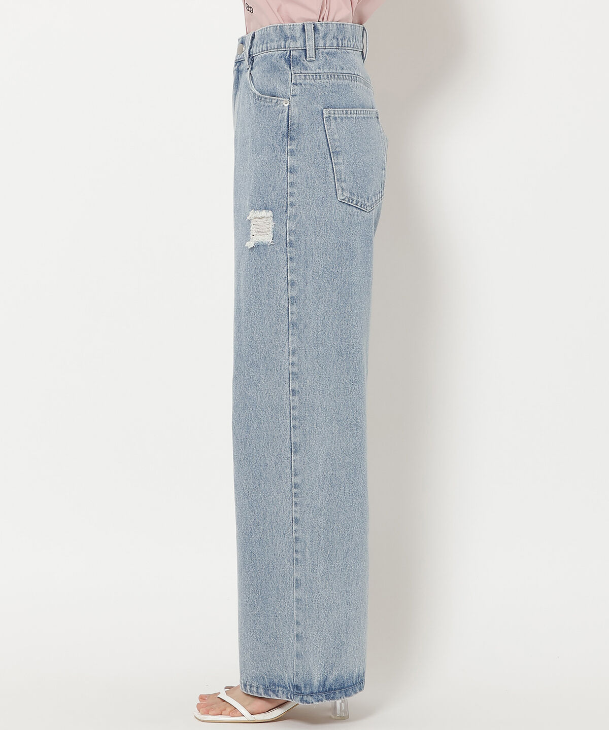 WILLSELECTION「ダメージワイドデニムパンツ」|その他|