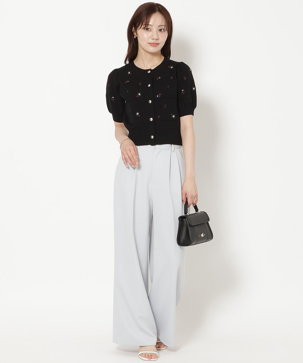 WILLSELECTION「モチーフ刺繍カーディガン」|カーディガン|