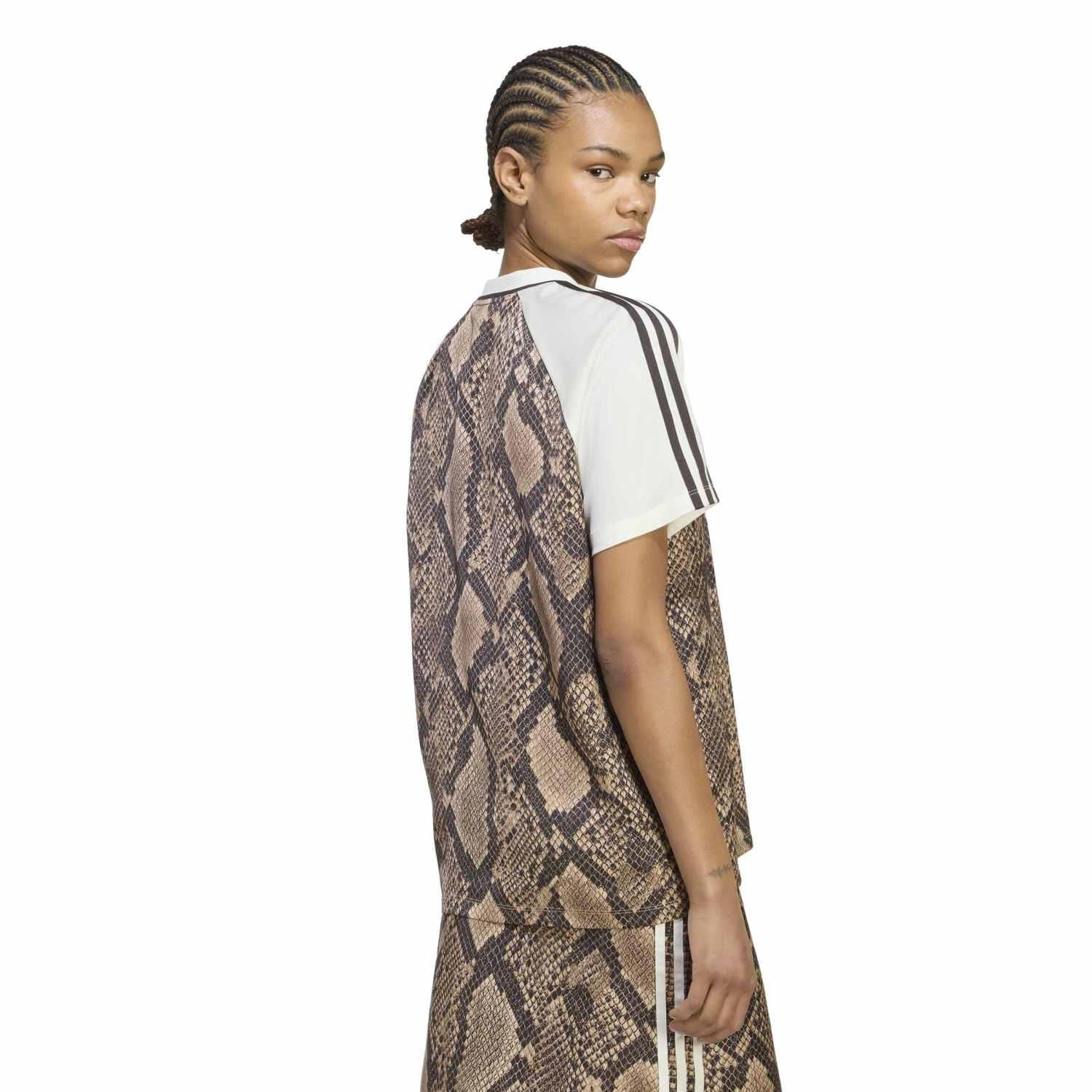 adidas「【ADIDAS ｳｪｱ】W SNAKE SATIN SS JERSEY(GFX IN」|Tシャツ・カットソー|