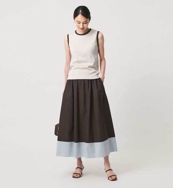 UNITED ARROWS「シルキー ギャザー フレア スカート ‐ウォッシャブル‐」|フレア|
