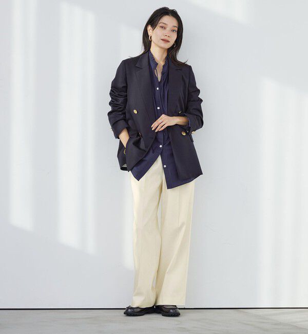 UNITED ARROWS green label relaxing「［size SHORT/TALLあり］ニーハイフレアパンツ デニム 2 ストレッチ」|デニム|