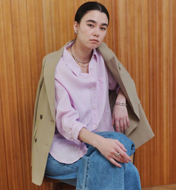 UNITED ARROWS green label relaxing「［size SHORTあり］リネン2WAYシャツ」|シャツ・ブラウス|