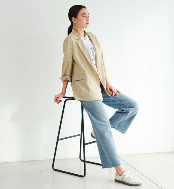 UNITED ARROWS green label relaxing「【結論シリーズ】シアーエアジャケット  マシンウォッシャブル 接触冷感 通気性」|テーラードジャケット|