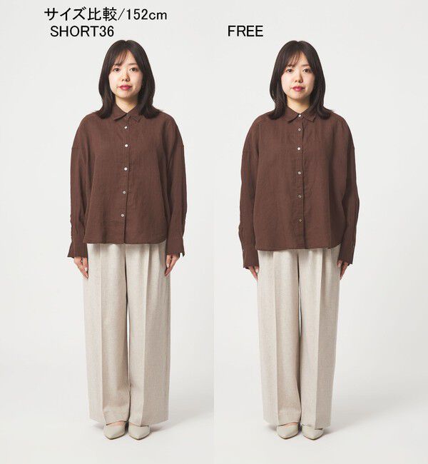 UNITED ARROWS green label relaxing「［size SHORTあり］リネンバランスシャツ」|シャツ・ブラウス|