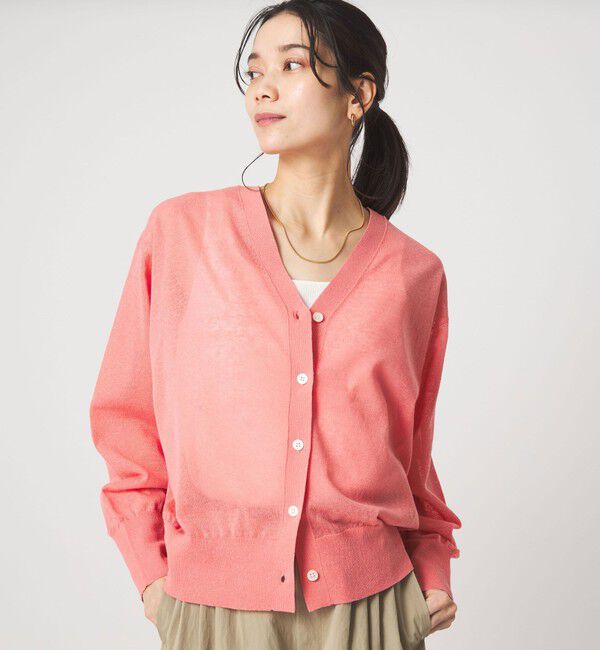 UNITED ARROWS green label relaxing「ビューティーネック2WAYカーデ ウォッシャブル」|カーディガン|