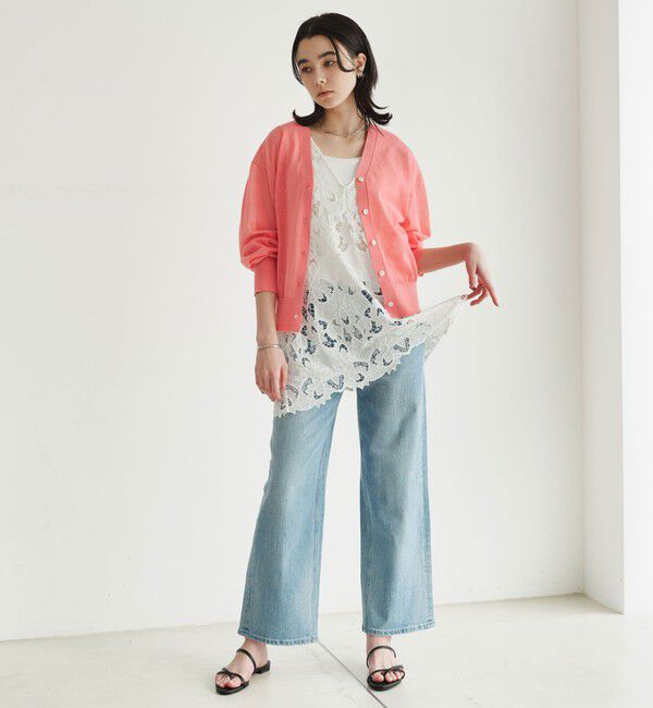 UNITED ARROWS green label relaxing「ビューティーネック2WAYカーデ ウォッシャブル」|カーディガン|