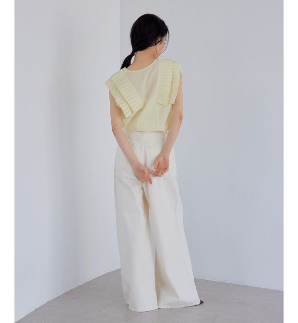 EMMEL REFINES「＜EMMEL REFINES＞EM  ソフト ワイド DNM パンツ」|チノ|