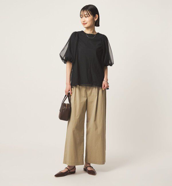 UNITED ARROWS green label relaxing「チュール 2WAY プルオーバー」|Tシャツ・カットソー|