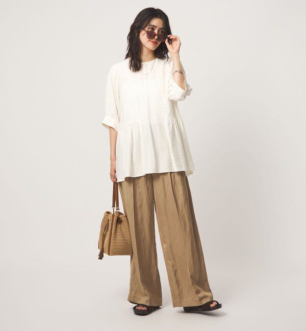UNITED ARROWS green label relaxing「エアリー ボリューム ブラウス」|シャツ・ブラウス|