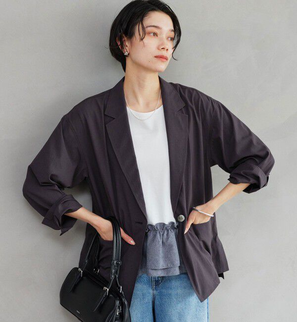 UNITED ARROWS green label relaxing「［size SHORTあり］Breeze Cool ライト ジャケット 吸水速乾 通気性 UVカット」|テーラードジャケット|