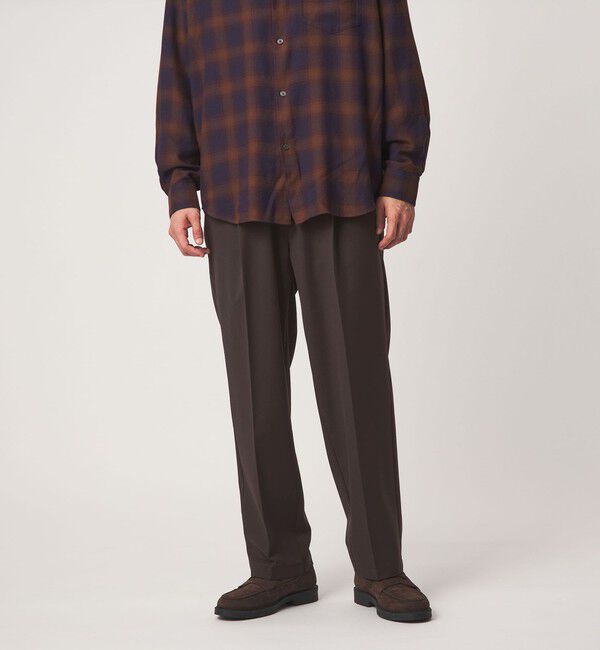 UNITED ARROWS green label relaxing「TW サージ オルマイ ワイド W3 イージーパンツ -2WAYストレッチ-」|その他|DK.BROWN