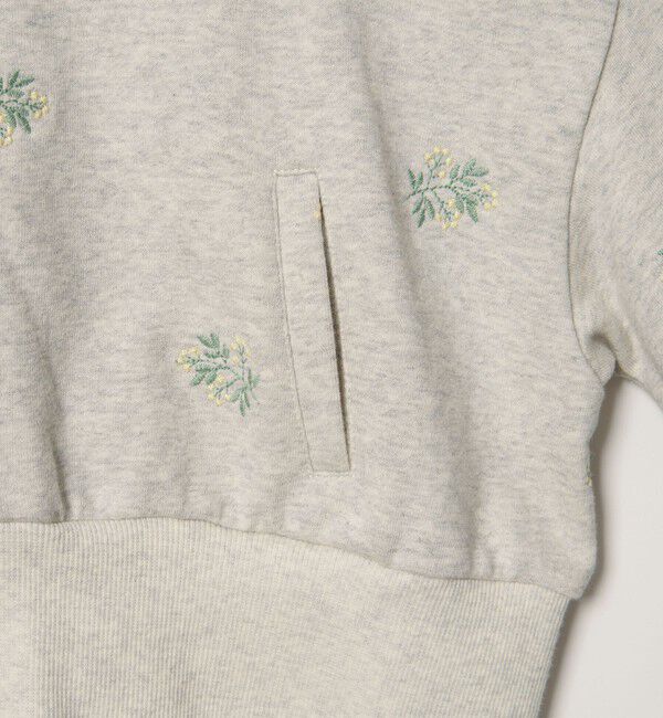 EMMEL REFINES「＜EMMEL REFINES＞EM シシュウ ショート ジップパーカー」|Tシャツ・カットソー|