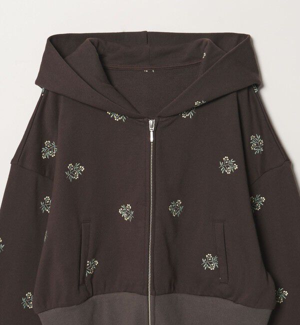 EMMEL REFINES「＜EMMEL REFINES＞EM シシュウ ショート ジップパーカー」|Tシャツ・カットソー|