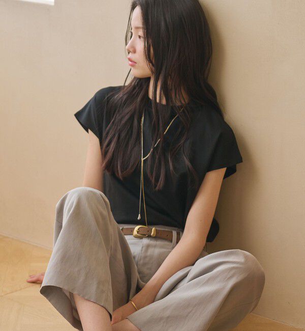 BEAUTY&YOUTH UNITED ARROWS「クルーネック フレンチスリーブ カットソー」|Tシャツ・カットソー|