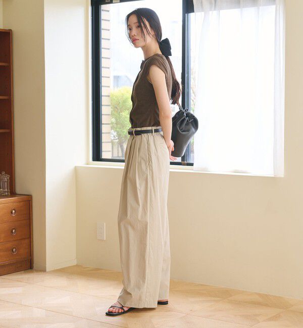 BEAUTY&YOUTH UNITED ARROWS「ナイロンコットン ワイドタックパンツ ウォッシャブル」|その他|