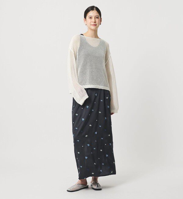 BEAUTY&YOUTH UNITED ARROWS「ペーパーメッシュ ショートワイド ニットプルオーバー ウォッシャブル」|ニット・セーター|