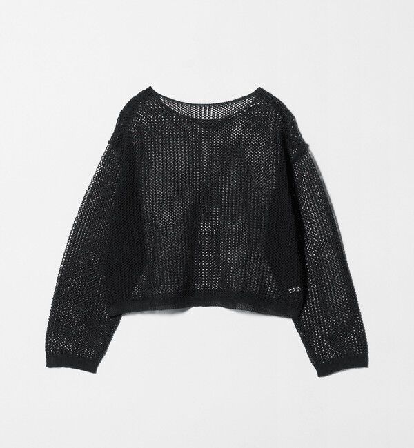 BEAUTY&YOUTH UNITED ARROWS「ペーパーメッシュ ショートワイド ニットプルオーバー ウォッシャブル」|ニット・セーター|