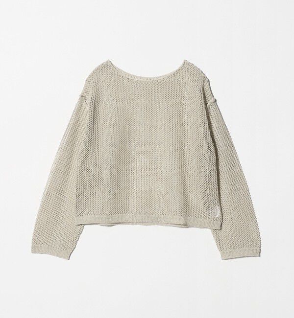 BEAUTY&YOUTH UNITED ARROWS「ペーパーメッシュ ショートワイド ニットプルオーバー ウォッシャブル」|ニット・セーター|