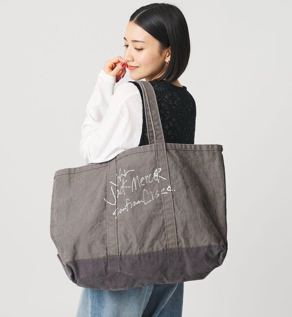 BEAUTY&YOUTH UNITED ARROWS「【別注】＜J.J. mercer＞キャンバス ウォッシュド トートバッグ」|トートバッグ|DK.GRAY