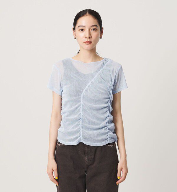 BEAUTY&YOUTH UNITED ARROWS「シャーリング メッシュ Tシャツ」|Tシャツ・カットソー|