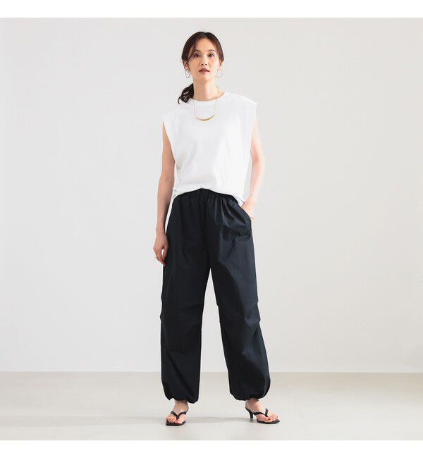 Demi-Luxe BEAMS 「ドロスト タフタ パンツ」|チノ|
